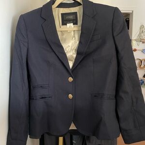 J. Crew Navy Blazer with Gold Buttons